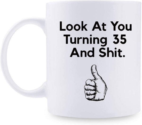 35th Birthday Gifts for Women - 1984 Birthday Gifts for Women, 35 Years Old Birthday Gifts Coffee Mug for Mom, Wife, Friend, Sister, Her, Colleague, Coworker - 11oz