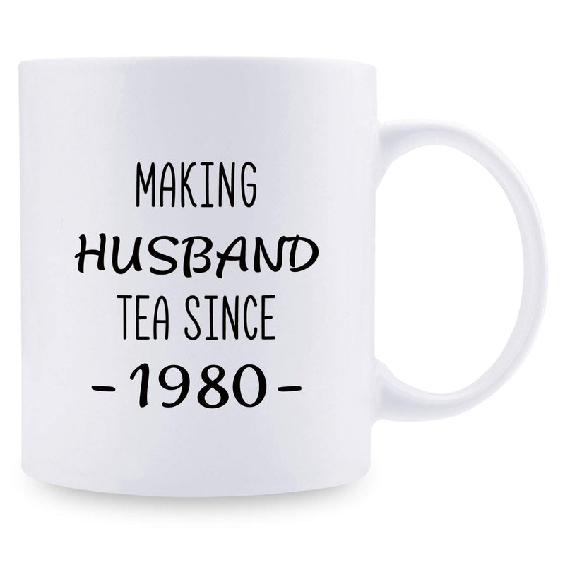 39th Anniversary Gifts - 39th Wedding Anniversary Gifts for Couple, 39 Year Anniversary Gifts 11oz Funny Coffee Mug for Husband, Hubby, Him, making husband tea