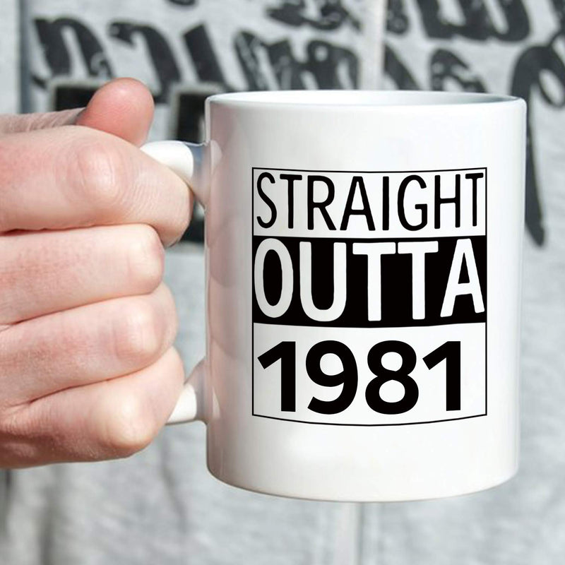 38th Birthday Gifts for Men - 1981 Birthday Gifts for Men, 38 Years Old Birthday Gifts Coffee Mug for Dad, Husband, Friend, Brother, Him, Colleague, Coworker - 11oz