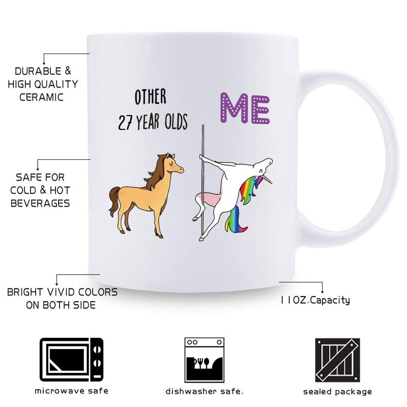 27th Birthday Gifts for Women - 1992 Birthday Gifts for Women, 27 Years Old Birthday Gifts Coffee Mug for Mom, Wife, Friend, Sister, Her, Colleague, Coworker - 11oz