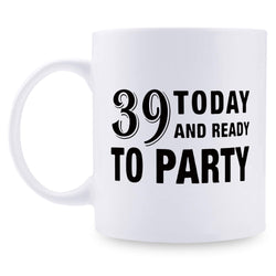 39th Birthday Gifts for Men - 1980 Birthday Gifts for Men, 39 Years Old Birthday Gifts Coffee Mug for Dad, Husband, Friend, Brother, Him, Colleague, Coworker - 11oz