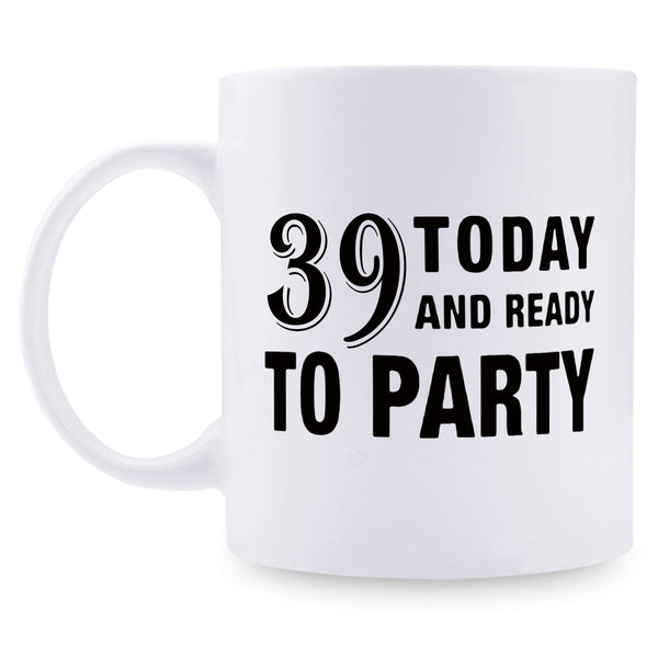 39th Birthday Gifts for Men - 1980 Birthday Gifts for Men, 39 Years Old Birthday Gifts Coffee Mug for Dad, Husband, Friend, Brother, Him, Colleague, Coworker - 11oz