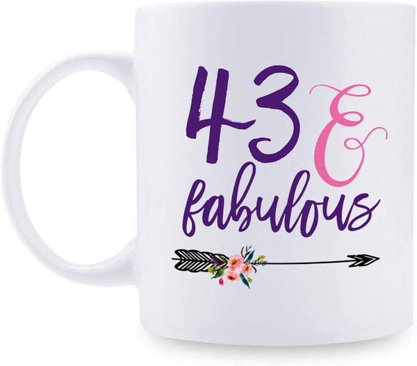 43rd Birthday Gifts for Men - 1976 Birthday Gifts for Men, 43 Years Old Birthday Gifts Coffee Mug for Dad, Husband, Friend, Brother, Him, Colleague, Coworker - 11oz