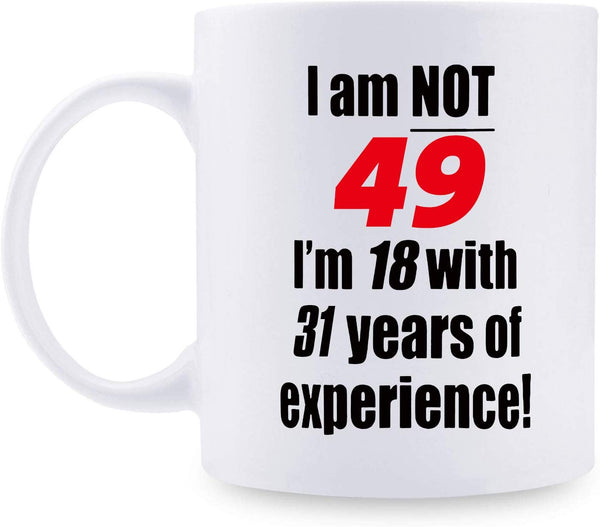 49th Birthday Gifts for Men - 1970 Birthday Gifts for Men, 49 Years Old Birthday Gifts Coffee Mug for Dad, Husband, Friend, Brother, Him, Colleague, Coworker - 11oz