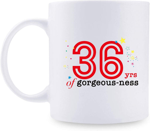 36th Birthday Gifts for Women - 1983 Birthday Gifts for Women, 36 Years Old Birthday Gifts Coffee Mug for Mom, Wife, Friend, Sister, Her, Colleague, Coworker - 11oz