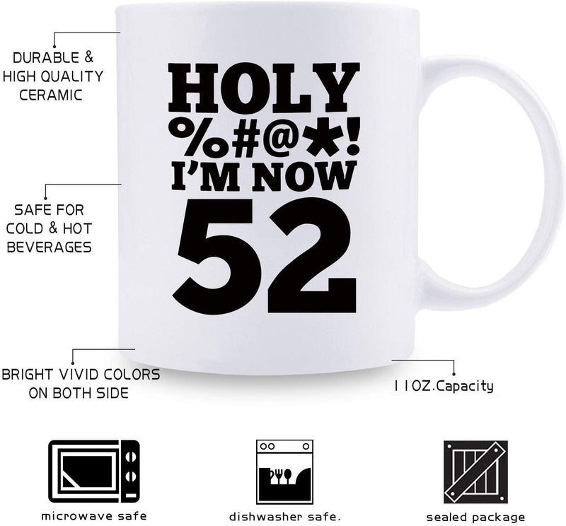 52nd Birthday Gifts for Women - 1967 Birthday Gifts for Women, 52 Years Old Birthday Gifts Coffee Mug for Mom, Wife, Friend, Sister, Her, Colleague, Coworker, HOLY MUG - 11oz