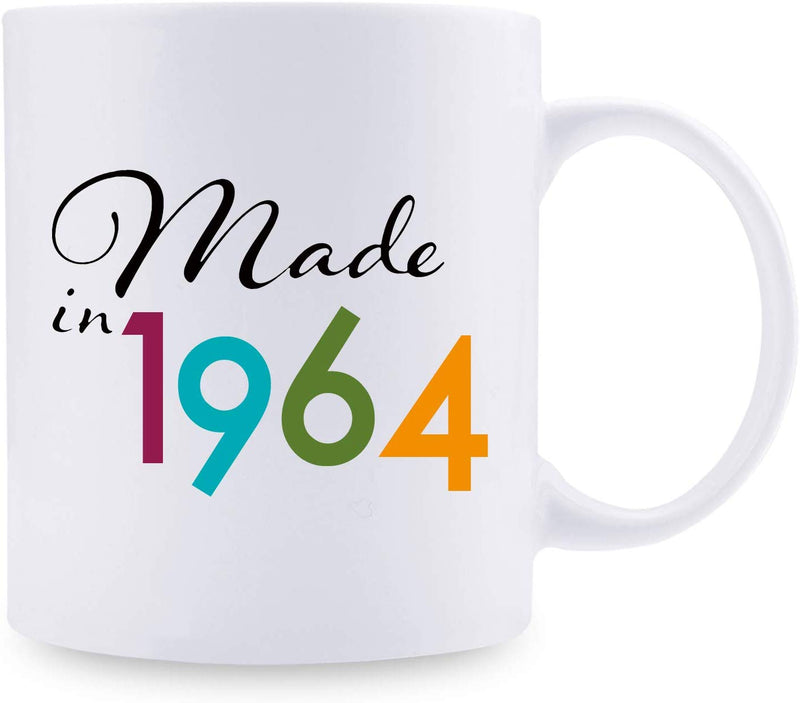 55th Birthday Gifts for Men - 1964 Birthday Gifts for Men, 55 Years Old Birthday Gifts Coffee Mug for Dad, Husband, Friend, Brother, Him, Colleague, Coworker - 11oz