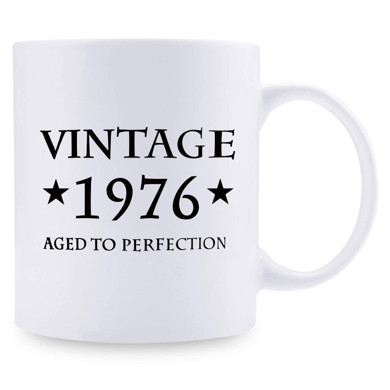 43rd Birthday Gifts for Men - 1976 Birthday Gifts for Men, 43 Years Old Birthday Gifts Coffee Mug for Dad, Husband, Friend, Brother, Him, Colleague, Coworker - 11oz