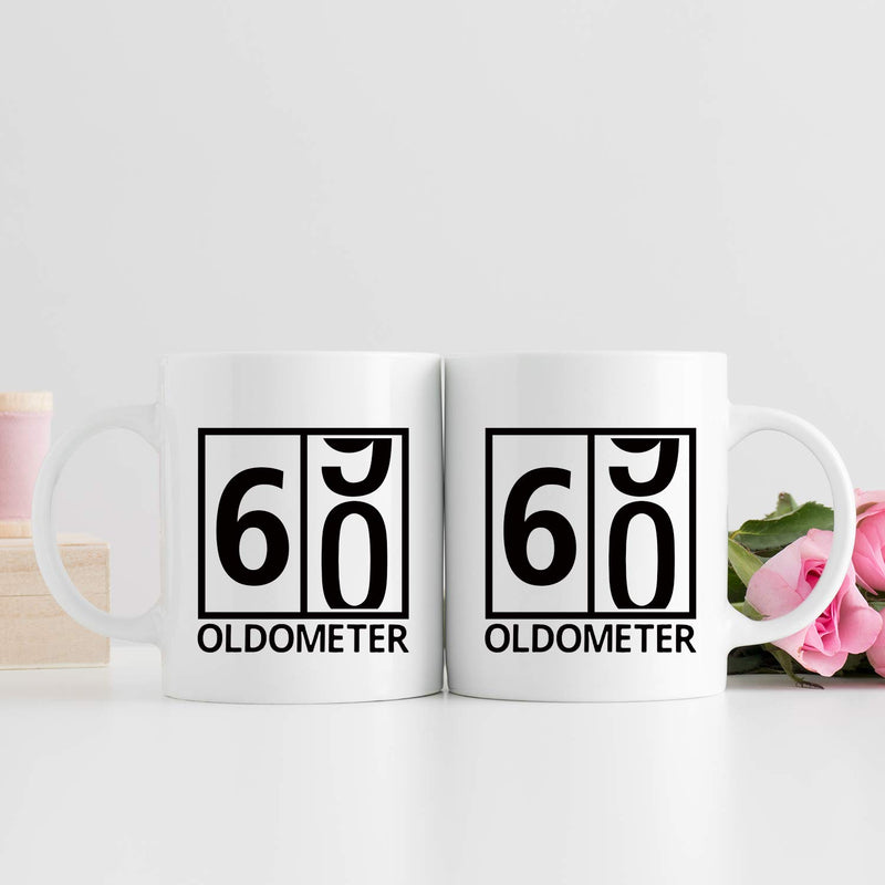 60th Birthday Gifts for Women - 1959 Birthday Gifts for Women, 60 Years Old Birthday Gifts Coffee Mug for Mom, Wife, Friend, Sister, Her, Colleague, Coworker, Oldometer Mug - 11oz