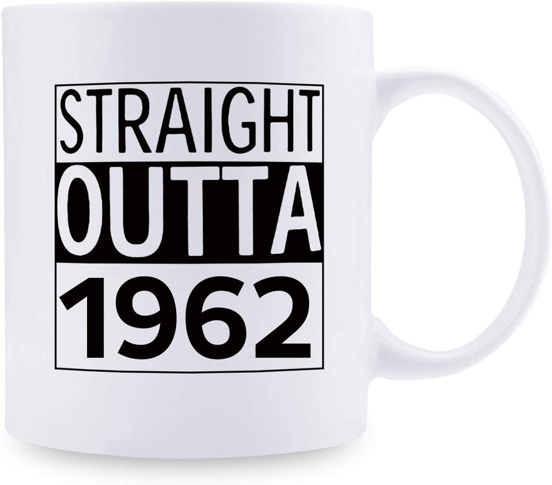 57th Birthday Gifts for Men - 1962 Birthday Gifts for Men, 57 Years Old Birthday Gifts Coffee Mug for Dad, Husband, Friend, Brother, Him, Colleague, Coworker - 11oz