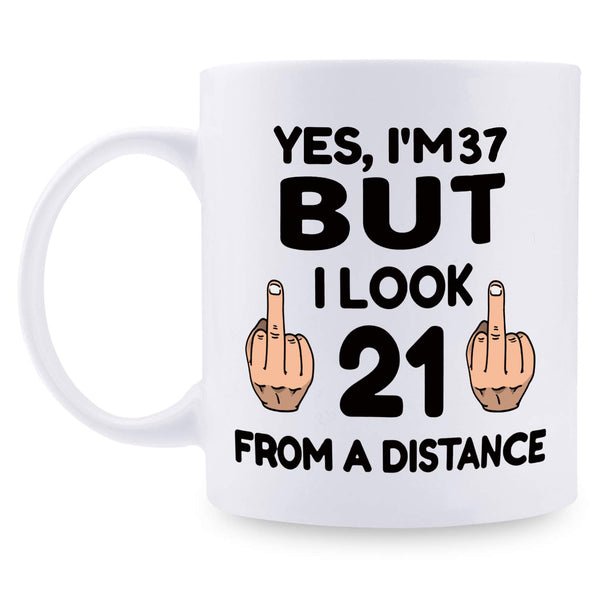 37th Birthday Gifts for Women - 1982 Birthday Gifts for Women, 37 Years Old Birthday Gifts Coffee Mug for Mom, Wife, Friend, Sister, Her, Colleague, Coworker - 11oz