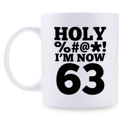 63rd Birthday Gifts for Men - 1956 Birthday Gifts for Men, 63 Years Old Birthday Gifts Coffee Mug for Dad, Husband, Friend, Brother, Him, Colleague, Coworker, HOLY MUG - 11oz