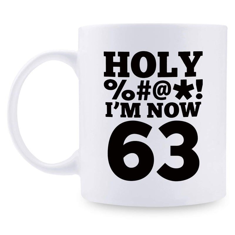 63rd Birthday Gifts for Men - 1956 Birthday Gifts for Men, 63 Years Old Birthday Gifts Coffee Mug for Dad, Husband, Friend, Brother, Him, Colleague, Coworker, HOLY MUG - 11oz