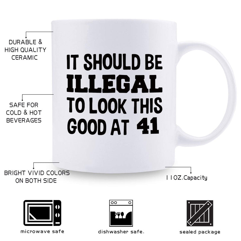 41st Birthday Gifts for Men - 1978 Birthday Gifts for Men, 41 Years Old Birthday Gifts Coffee Mug for Dad, Husband, Friend, Brother, Him, Colleague, Coworker - 11oz