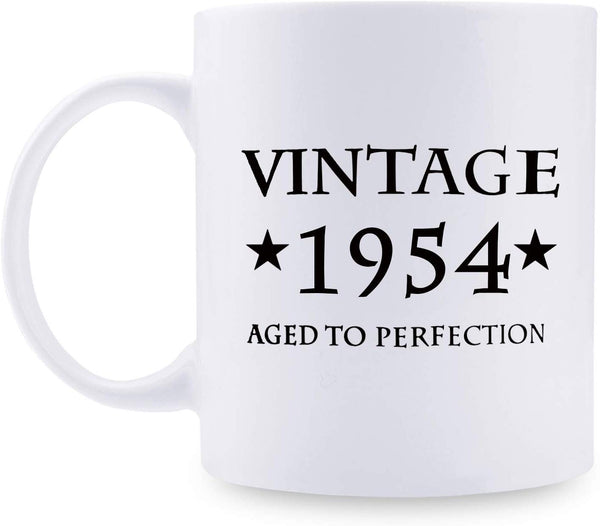 65th Birthday Gifts for Women - 1954 Birthday Gifts for Women, 65 Years Old Birthday Gifts Coffee Mug for Mom, Wife, Friend, Sister, Her, Colleague, Coworker - 11oz