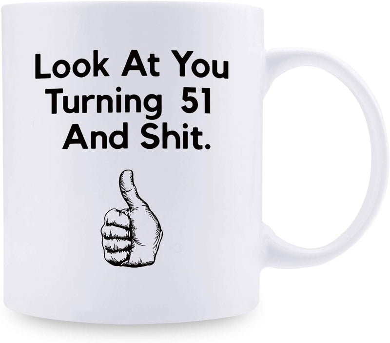 51st Birthday Gifts for Men - 1968 Birthday Gifts for Men, 51 Years Old Birthday Gifts Coffee Mug for Dad, Husband, Friend, Brother, Him, Colleague, Coworker - 11oz