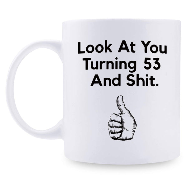 53rd Birthday Gifts for Men - 1966 Birthday Gifts for Men, 53 Years Old Birthday Gifts Coffee Mug for Dad, Husband, Friend, Brother, Him, Colleague, Coworker - 11oz