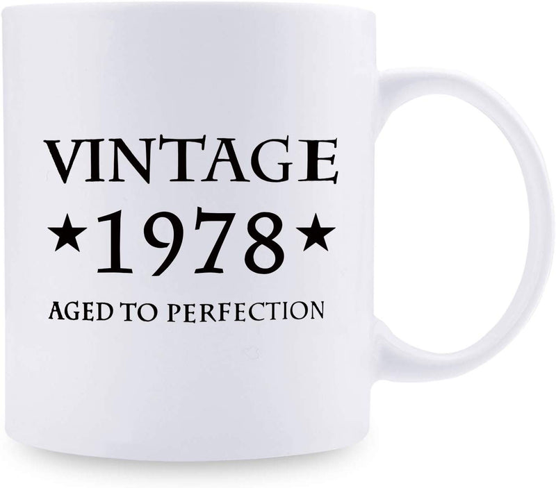 41st Birthday Gifts for Men - 1978 Birthday Gifts for Men, 41 Years Old Birthday Gifts Coffee Mug for Dad, Husband, Friend, Brother, Him, Colleague, Coworker - 11oz