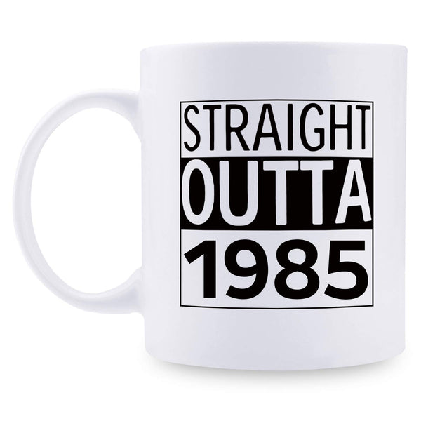 34th Birthday Gifts for Men - 1985 Birthday Gifts for Men, 34 Years Old Birthday Gifts Coffee Mug for Dad, Husband, Friend, Brother, Him, Colleague, Coworker - 11oz