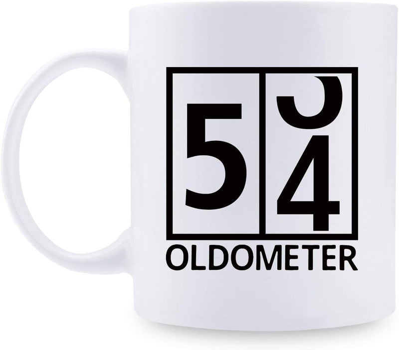 54th Birthday Gifts for Men - 1965 Birthday Gifts for Men, 54 Years Old Birthday Gifts Coffee Mug for Dad, Husband, Friend, Brother, Him, Colleague, Coworker, Oldometer Mug - 11oz