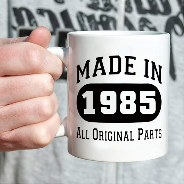 34th Birthday Gifts for Men - 1985 Birthday Gifts for Men, 34 Years Old Birthday Gifts Coffee Mug for Dad, Husband, Friend, Brother, Him, Colleague, Coworker - 11oz