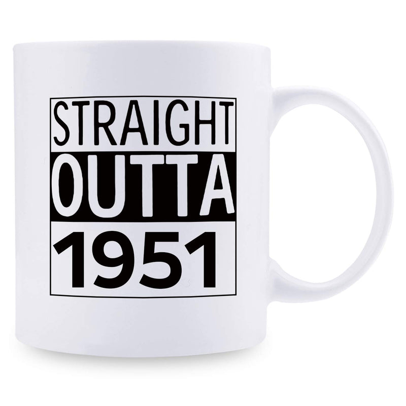 68th Birthday Gifts for Men - 1951 Birthday Gifts for Men, 68 Years Old Birthday Gifts Coffee Mug for Dad, Husband, Friend, Brother, Him, Colleague, Coworker - 11oz