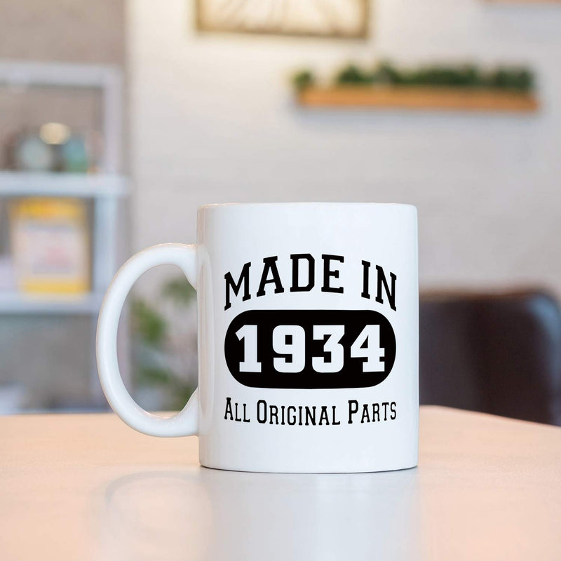 85th Birthday Gifts For Men - 1934 Birthday Gifts for Men, 85 Years Old Birthday Gifts Coffee Mug for Dad, Husband, Friend, Brother, Him, Colleague, Coworker - 11oz