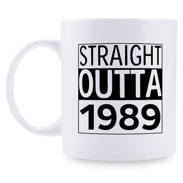 30th Birthday Gifts for Men - 1989 Birthday Gifts for Men, 30 Years Old Birthday Gifts Coffee Mug for Dad, Husband, Friend, Brother, Him, Colleague, Coworker - 11oz