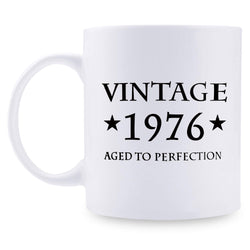 43rd Birthday Gifts for Women - 1976 Birthday Gifts for Women, 43 Years Old Birthday Gifts Coffee Mug for Mom, Wife, Friend, Sister, Her, Colleague, Coworker - 11oz