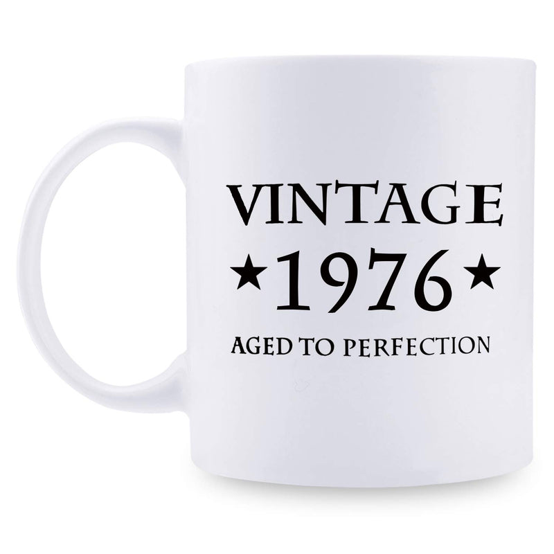 43rd Birthday Gifts for Men - 1976 Birthday Gifts for Men, 43 Years Old Birthday Gifts Coffee Mug for Dad, Husband, Friend, Brother, Him, Colleague, Coworker - 11oz