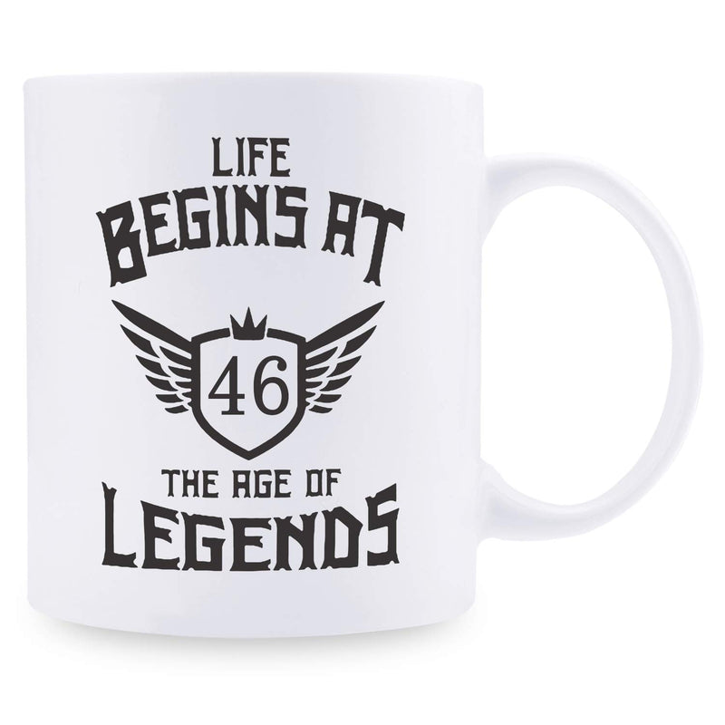 46th Birthday Gifts for Men - 1973 Birthday Gifts for Men, 46 Years Old Birthday Gifts Coffee Mug for Dad, Husband, Friend, Brother, Him, Colleague, Coworker - 11oz