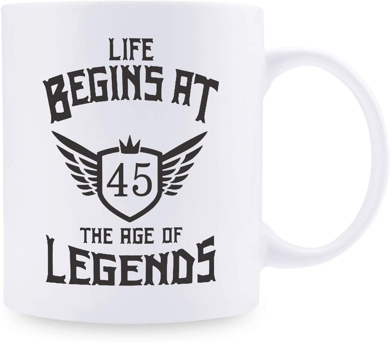 45th Birthday Gifts for Men - 1974 Birthday Gifts for Men, 45 Years Old Birthday Gifts Coffee Mug for Dad, Husband, Friend, Brother, Him, Colleague, Coworker - 11oz