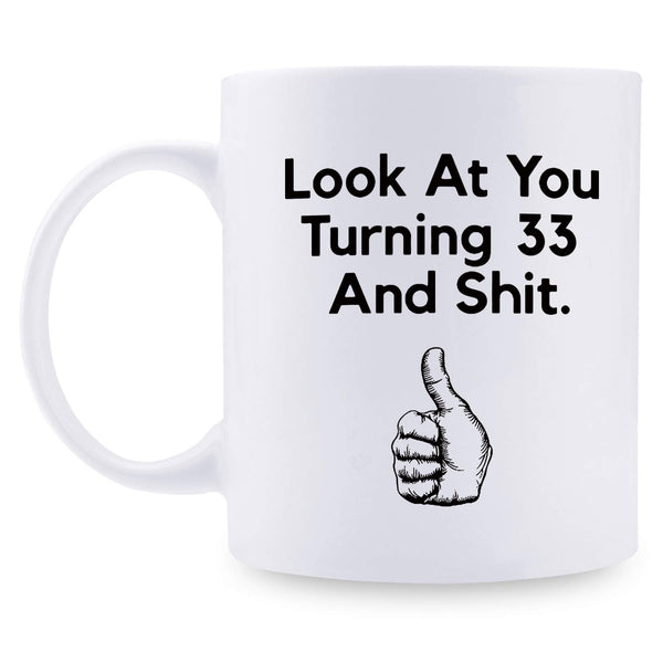 33rd Birthday Gifts for Women - 1986 Birthday Gifts for Women, 33 Years Old Birthday Gifts Coffee Mug for Mom, Wife, Friend, Sister, Her, Colleague, Coworker - 11oz