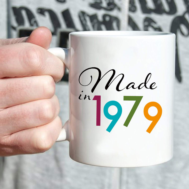 40th Birthday Gifts for Men - 1979 Birthday Gifts for Men, 40 Years Old Birthday Gifts Coffee Mug for Dad, Husband, Friend, Brother, Him, Colleague, Coworker - 11oz