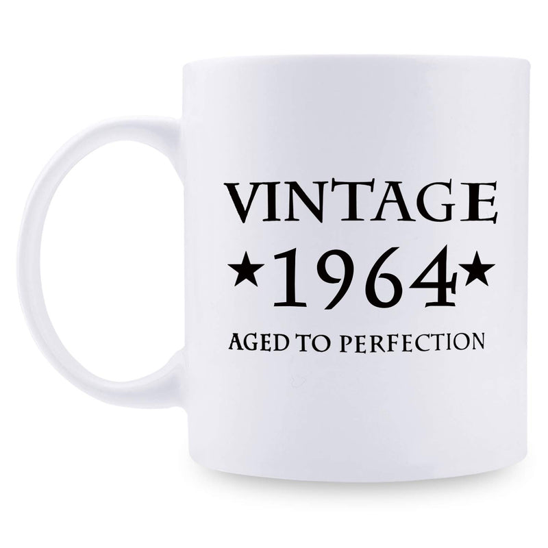 55th Birthday Gifts for Men - 1964 Birthday Gifts for Men, 55 Years Old Birthday Gifts Coffee Mug for Dad, Husband, Friend, Brother, Him, Colleague, Coworker - 11oz