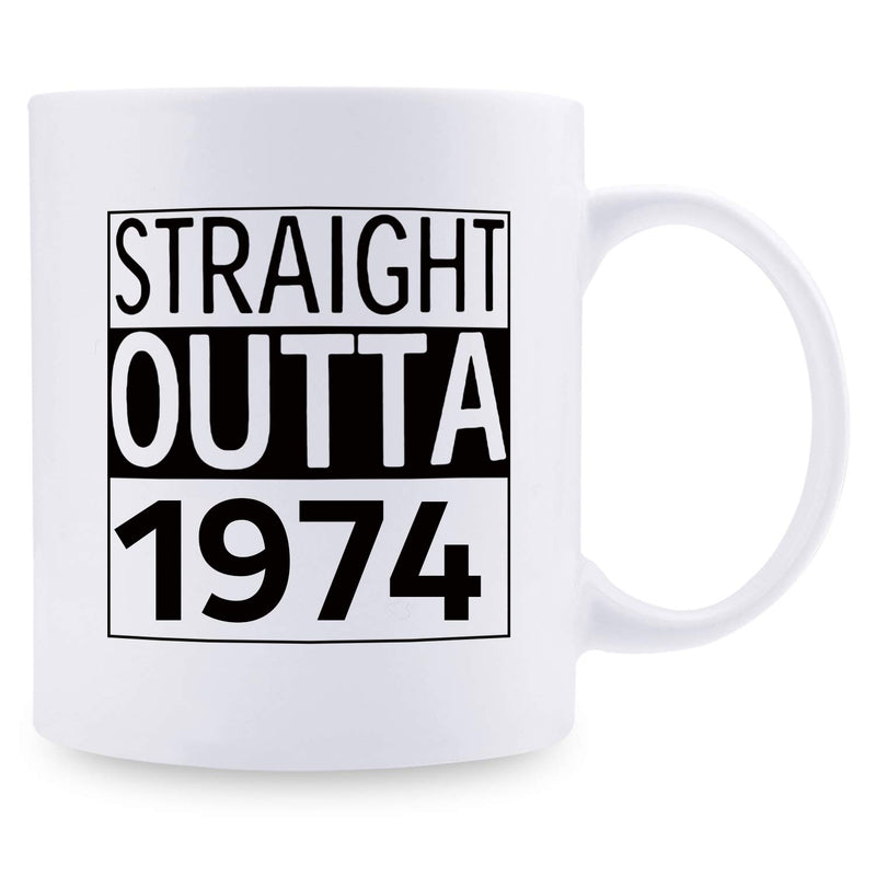 45th Birthday Gifts for Men - 1974 Birthday Gifts for Men, 45 Years Old Birthday Gifts Coffee Mug for Dad, Husband, Friend, Brother, Him, Colleague, Coworker - 11oz