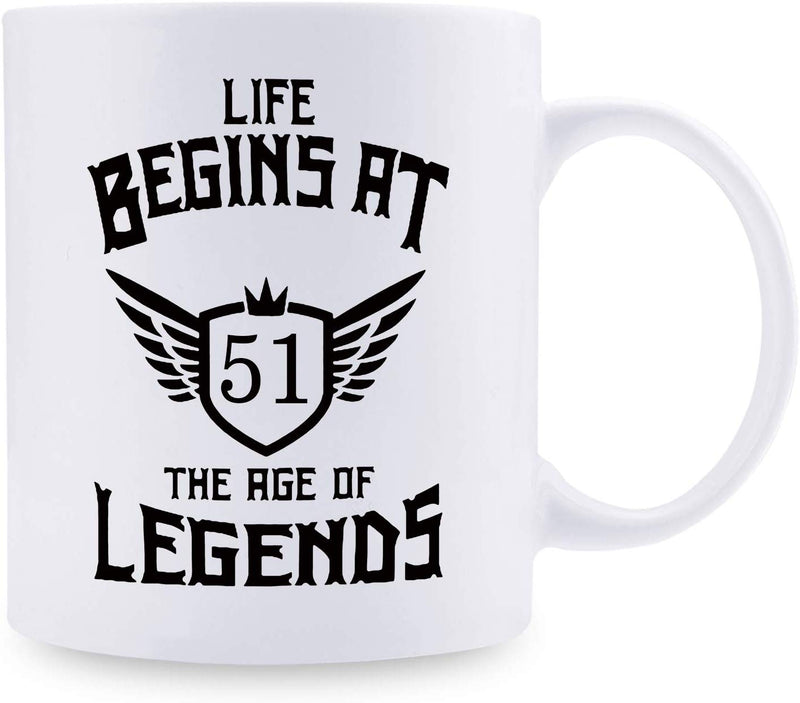 51st Birthday Gifts for Men - 1968 Birthday Gifts for Men, 51 Years Old Birthday Gifts Coffee Mug for Dad, Husband, Friend, Brother, Him, Colleague, Coworker - 11oz