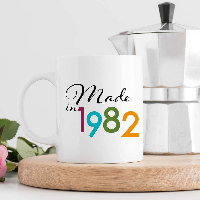 37th Birthday Gifts for Women - 1982 Birthday Gifts for Women, 37 Years Old Birthday Gifts Coffee Mug for Mom, Wife, Friend, Sister, Her, Colleague, Coworker - 11oz