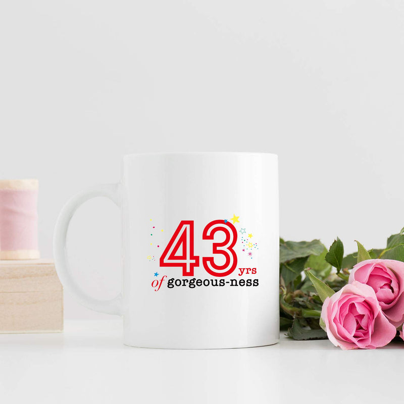 43rd Birthday Gifts for Women - 1976 Birthday Gifts for Women, 43 Years Old Birthday Gifts Coffee Mug for Mom, Wife, Friend, Sister, Her, Colleague, Coworker - 11oz