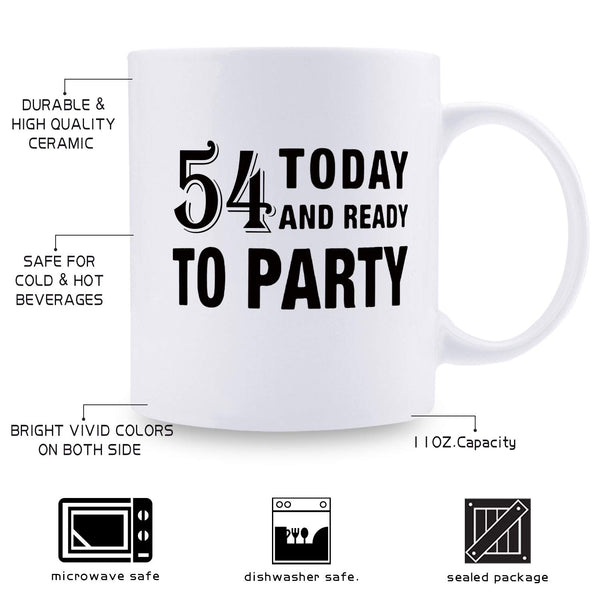 54th Birthday Gifts for Men - 1965 Birthday Gifts for Men, 54 Years Old Birthday Gifts Coffee Mug for Dad, Husband, Friend, Brother, Him, Colleague, Coworker - 11oz