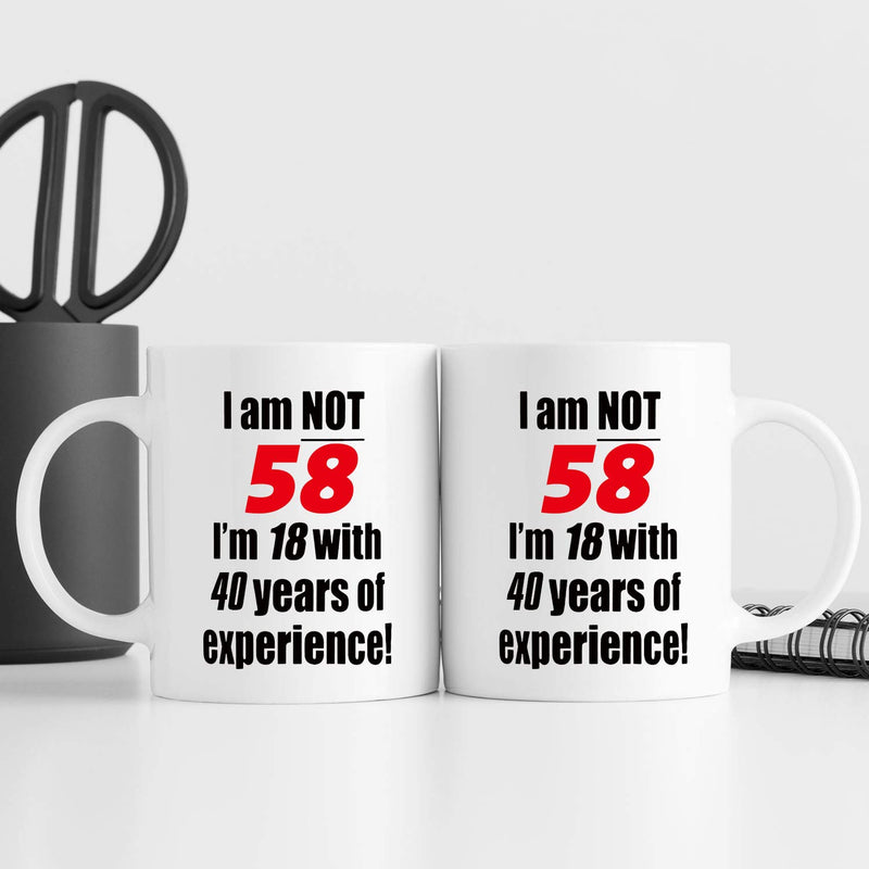 58th Birthday Gifts for Men - 1961 Birthday Gifts for Men, 58 Years Old Birthday Gifts Coffee Mug for Dad, Husband, Friend, Brother, Him, Colleague, Coworker - 11oz