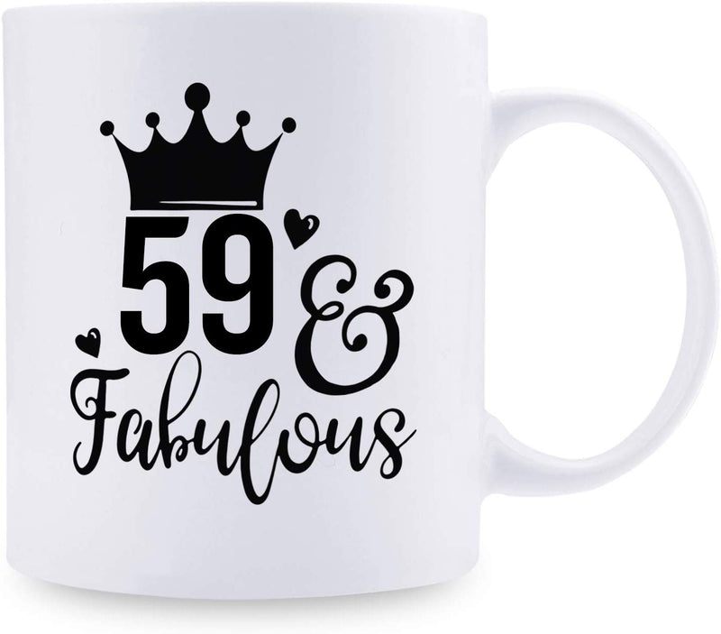 59th Birthday Gifts for Men - 1960 Birthday Gifts for Men, 59 Years Old Birthday Gifts Coffee Mug for Dad, Husband, Friend, Brother, Him, Colleague, Coworker - 11oz