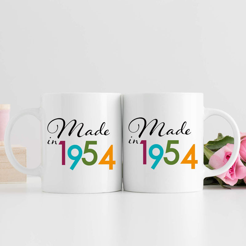 65th Birthday Gifts for Men - 1954 Birthday Gifts for Men, 65 Years Old Birthday Gifts Coffee Mug for Dad, Husband, Friend, Brother, Him, Colleague, Coworker - 11oz