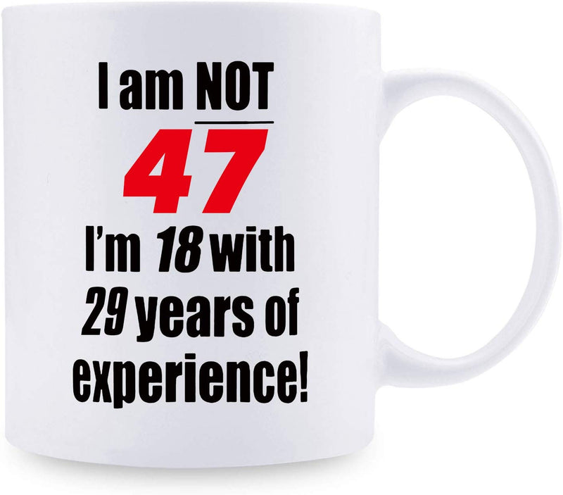 47th Birthday Gifts for Men - 1972 Birthday Gifts for Men, 47 Years Old Birthday Gifts Coffee Mug for Dad, Husband, Friend, Brother, Him, Colleague, Coworker - 11oz