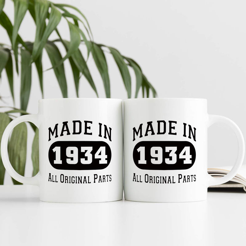 85th Birthday Gifts For Men - 1934 Birthday Gifts for Men, 85 Years Old Birthday Gifts Coffee Mug for Dad, Husband, Friend, Brother, Him, Colleague, Coworker - 11oz