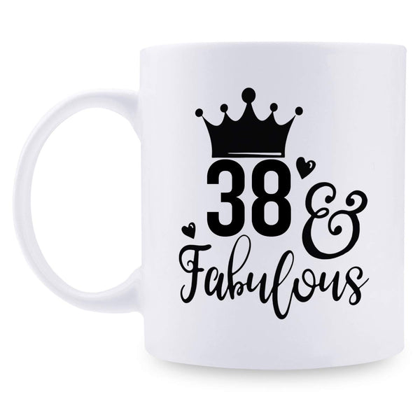 38th Birthday Gifts for Women - 1981 Birthday Gifts for Women, 38 Years Old Birthday Gifts Coffee Mug for Mom, Wife, Friend, Sister, Her, Colleague, Coworker - 11oz