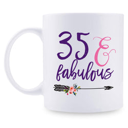 35th Birthday Gifts for Women - 1984 Birthday Gifts for Women, 35 Years Old Birthday Gifts Coffee Mug for Mom, Wife, Friend, Sister, Her, Colleague, Coworker - 11oz