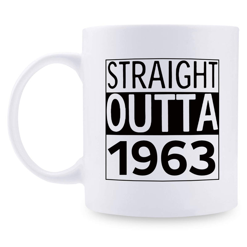 56th Birthday Gifts for Men - 1963 Birthday Gifts for Men, 56 Years Old Birthday Gifts Coffee Mug for Dad, Husband, Friend, Brother, Him, Colleague, Coworker - 11oz