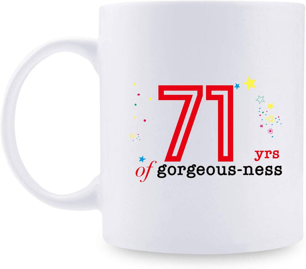 71st Birthday Gifts for Women - 1948 Birthday Gifts for Women, 71 Years Old Birthday Gifts Coffee Mug for Mom, Wife, Friend, Sister, Her, Colleague, Coworker - 11oz