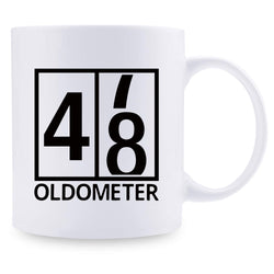 48th Birthday Gifts for Women - 1971 Birthday Gifts for Women, 48 Years Old Birthday Gifts Coffee Mug for Mom, Wife, Friend, Sister, Her, Colleague, Coworker, Oldometer Mug - 11oz